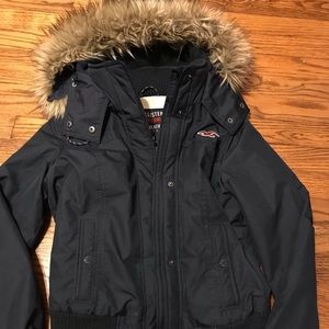 Navy blue winter coat